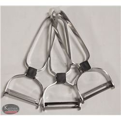 3 NEW JOHNSON ROSE 2" VEGETABLE PEELERS