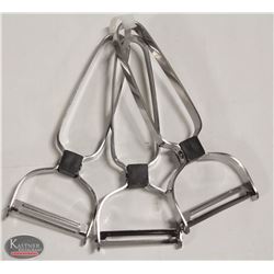 3 NEW JOHNSON ROSE 2" VEGETABLE PEELERS