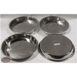 4 NEW JOHNSON ROSE 9" CAKE PANS