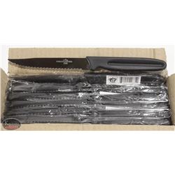 LOT OF 24 JOHNSON ROSE POINTED TIP STEAK KNIVES