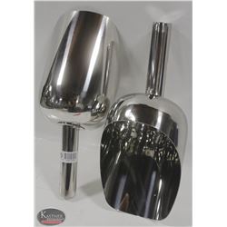 LOT OF 2 NEW JOHNSON ROSE 3QT S/S UTILITY SCOOPS