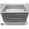 Image 1 : LOT OF 8 RUBBERMAID GREY BUS BINS