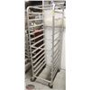Image 1 : ALUMINUM 12-TIER BAKERS RACK ON CASTORS.