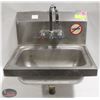 Image 1 : STAINLESS STEEL WALLMOUNT HANDSINK W/ TAP