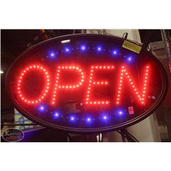LIGHT-UP "OPEN" SIGN * TESTED & WORKING