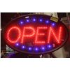 Image 1 : LIGHT-UP "OPEN" SIGN * TESTED & WORKING