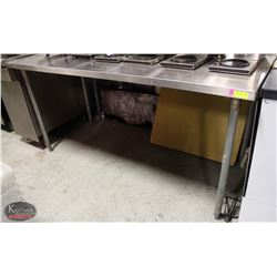 6' STAINLESS STEEL WORKTABLE