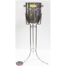 S/S WINE CHILLER SERVER W/ CHROME STAND