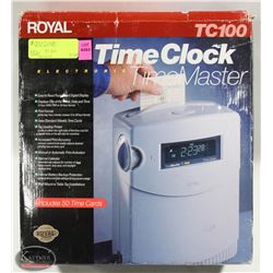 NEW TIME MASTER TC 100 ELECTRONIC TIMECLOCK
