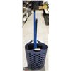 Image 1 : RUBERMAID BASKET W/ GARBAGE CANS & DUSTPAN & BROOM