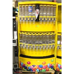 LARGE BULK CANDY DISPLAY MERCHANDISER W/ BULK BINS