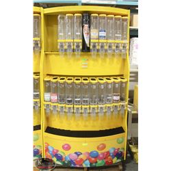 LARGE BULK CANDY DISPLAY MERCHANDISER W/ BULK BINS
