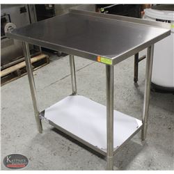 JOHNSON ROSE 24" X 36" S/S WORK TABLE W/ RISER &