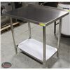 Image 1 : JOHNSON ROSE 24" X 36" S/S WORK TABLE W/ RISER &