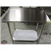 Image 2 : JOHNSON ROSE 24" X 36" S/S WORK TABLE W/ RISER &