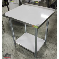JOHNSON ROSE 24" X 30" S/S WORK TABLE W/ RISER &
