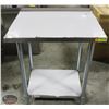 Image 2 : JOHNSON ROSE 24" X 30" S/S WORK TABLE W/ RISER &