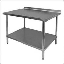 JOHNSON ROSE 24" X 72" S/S WORK TABLE W/ RISER &