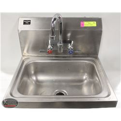 S/S WALLMOUNT PERSONAL RINSING SINK W/ FAUCET
