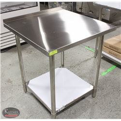NEW JOHNSON ROSE 30" X 30" S/S WORK TABLE W/ RISER