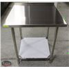 Image 2 : NEW JOHNSON ROSE 30" X 30" S/S WORK TABLE W/ RISER