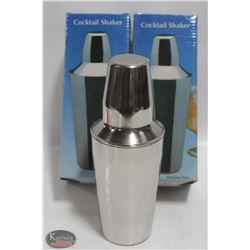 2 NEW JOHNSON ROSE 15 OZ S/S COCKTAIL SHAKERS