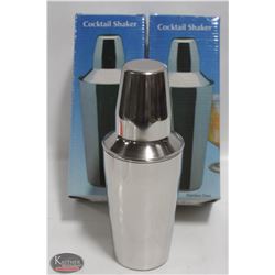 2 NEW JOHNSON ROSE 15 OZ S/S COCKTAIL SHAKERS