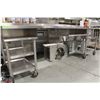 Image 3 : 9' CUSTOM S/S FRENCH FRY STATION W/ UNDERSHELF