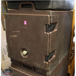 BROWN CAMBRO INSULATED FOOD TRAY TRANSPORT