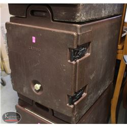 BROWN CAMBRO INSULATED FOOD TRAY TRANSPORT