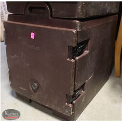 BROWN CAMBRO INSULATED FOOD TRAY TRANSPORT