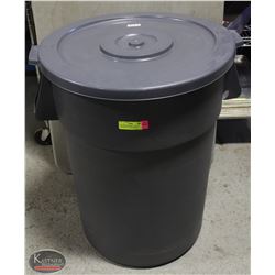 JOHNSON ROSE 44 GALLON COMMERCIAL TRASH CAN W/ LID