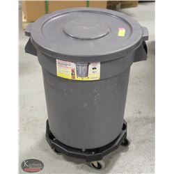MARINO COMMERCIAL 20 GALLON TRASH CAN W/ LID &