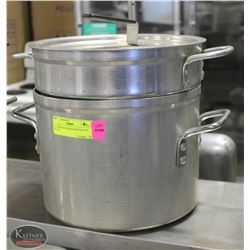ALUMINUM DOUBLE-BOILER POTS W/ LID