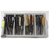 Image 1 : CUTLERY TRAY W/ 100 ASSORTED STEAK & PARING KNIVES