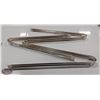 Image 1 : 3 NEW JOHNSON ROSE 11.5" STAINLESS STEEL POM TONGS