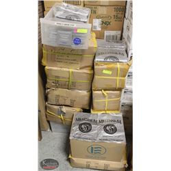 LARGE LOT OF 11 CASES OF METALLIC-SILVER OPAQUE