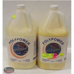 TWO PARTIAL 4.5 L JUGS OF POLY POWER INDUSTRIAL