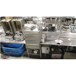 HOBART DISH PIT WITH GARBURATOR AND HEAD BOOSTER
