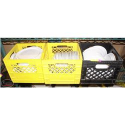 LOT OF APPROX. 80 - 9.5" PORCELAIN PLATES