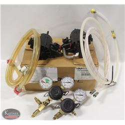DUAL-TANK COMMERCIAL CO2 REGULATOR W/ PUMPS