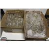 Image 1 : 2 BOXES OF ASSORTED WINE GLASSES & DESSERT SERVERS
