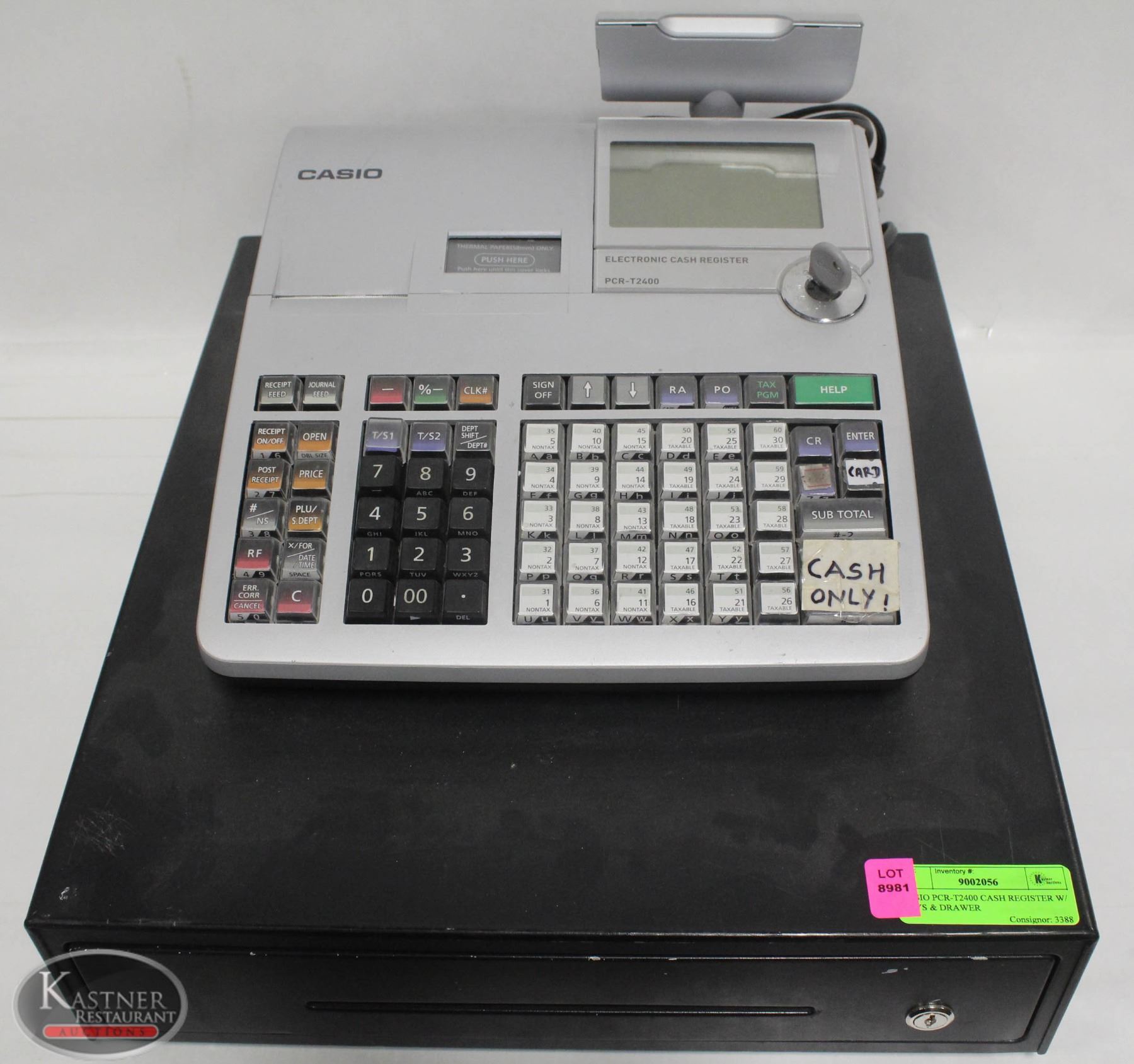 Casio PCRT500 Casio PCRT500 Cash Register With Thermal Printer