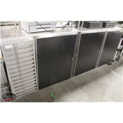 FOSTER 3 DOOR BAR FRIDGE