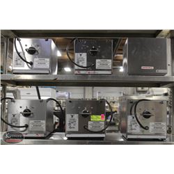 GROUP OF 6 SERVER HOT-TOPPING WARMERS-100W