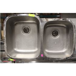 STAINLESS STEEL 2-WELL DROP-IN SINK