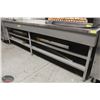 Image 1 : LARGE 10' STAINLESS STEEL-TOP CABINET W/