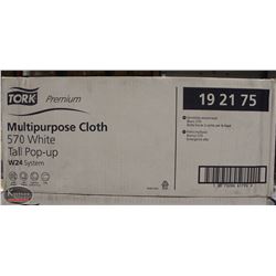 CASE OF 400 TORK 570 WHITE MULTIPURPOSE CLOTHS