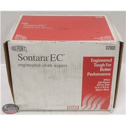 CASE OF 250 DUPONT SONTARA ENGINEERED-CLOTH WIPERS