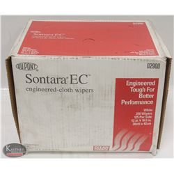 CASE OF 250 DUPONT SONTARA ENGINEERED-CLOTH WIPERS